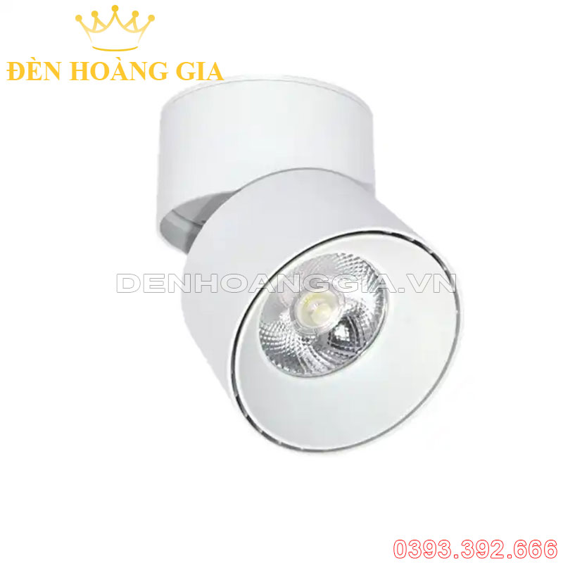 Đèn led ống bơ xoay 360 GR vỏ trắng
