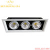 Đèn led Spotlight âm trần hộp ba bóng