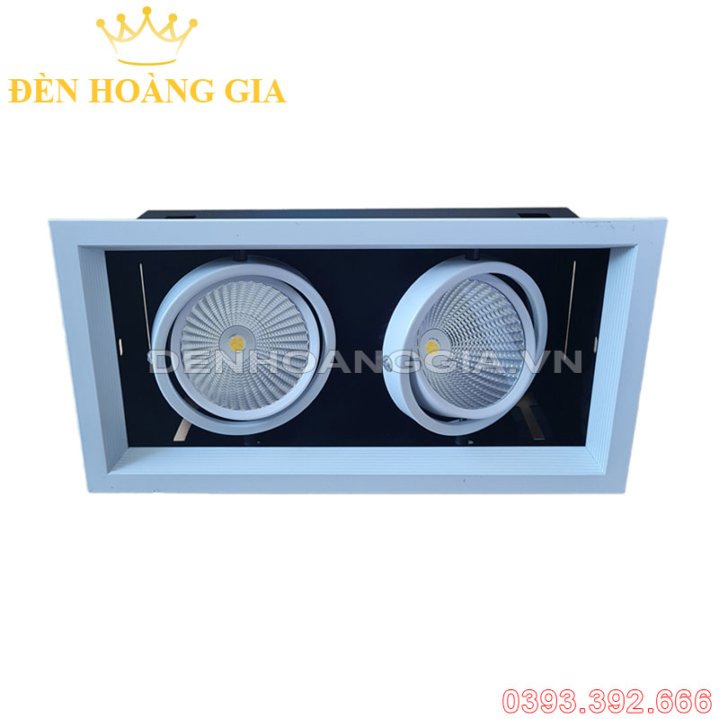 Đèn led Spotlight âm trần hộp đôi