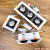 Đèn led spotlight âm trần hộp Mini ba bóng