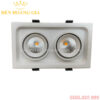 Đèn led Spotlight âm trần lõm Luxury đôi mặt trắng