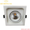 Đèn led Spotlight âm trần mặt lõm Luxury vuông mặt trắng