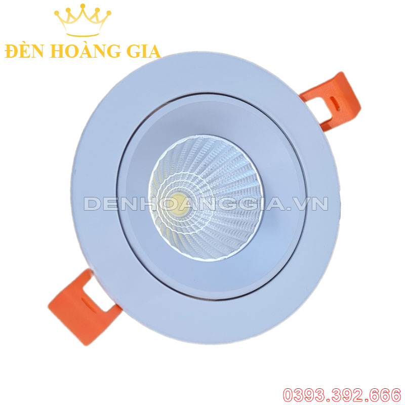 Đèn led Spotlight âm trần mặt phẳng tròn Plus mặt trắng