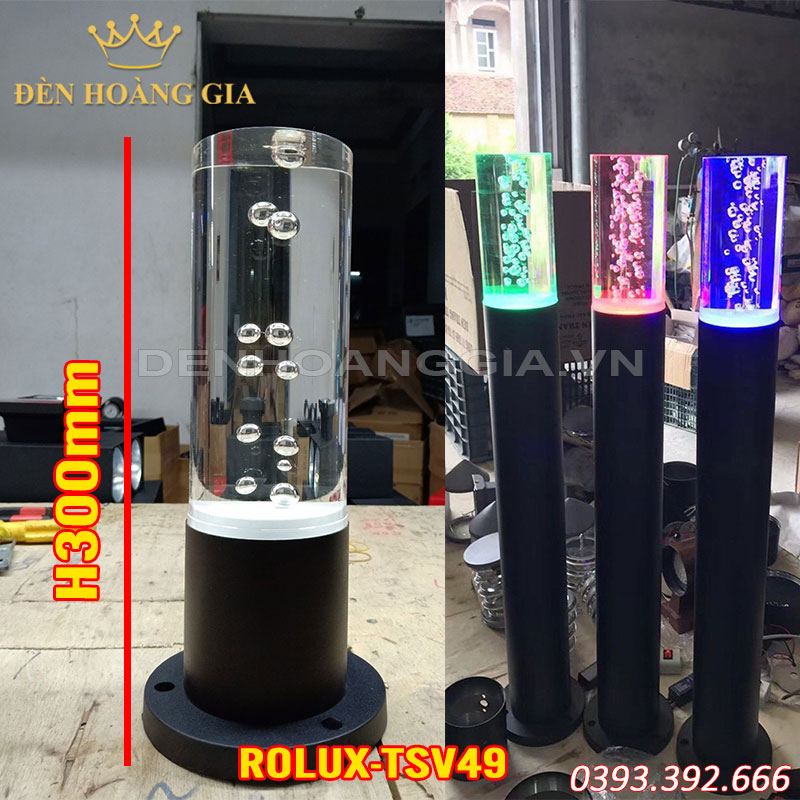 Đèn led trụ sân vườn Rolux-TSV49 kích thước 300mm