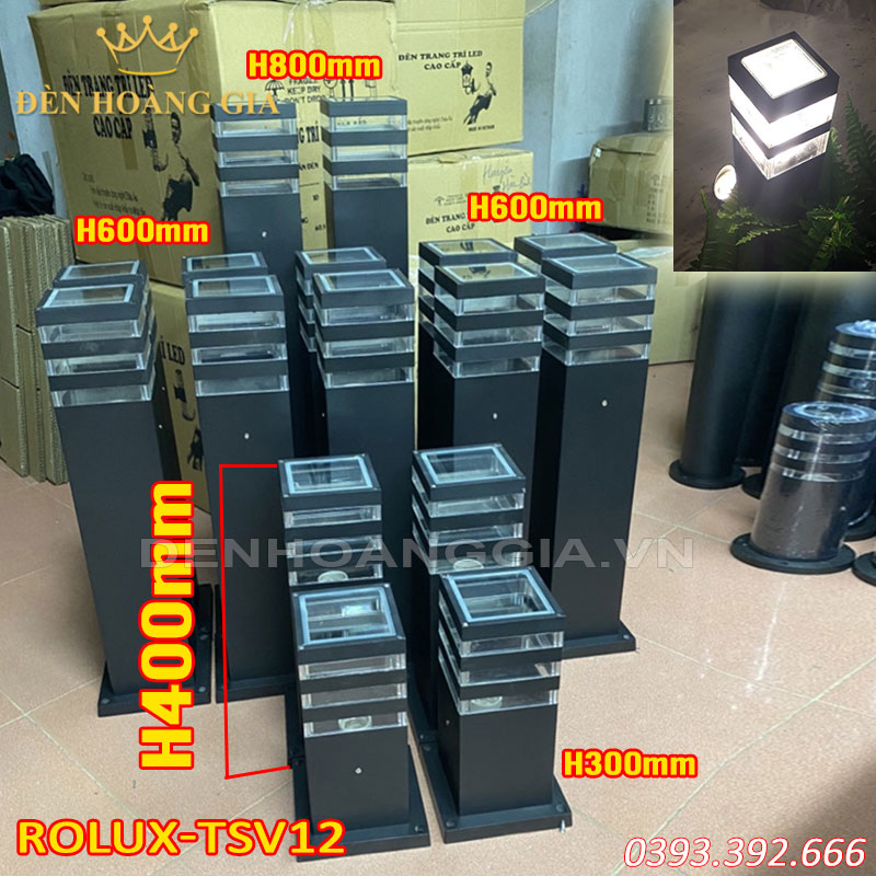 Đèn nấm sân vườn Rolux-TSV12 - 400mm