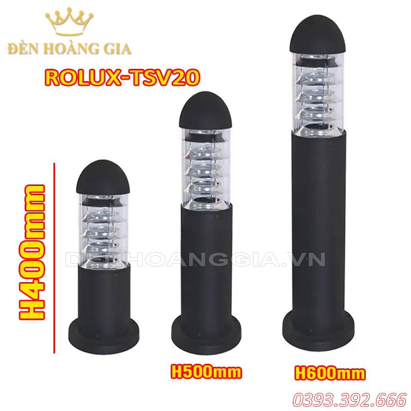 Đèn nấm sân vườn Rolux-TSV20 - 400mm