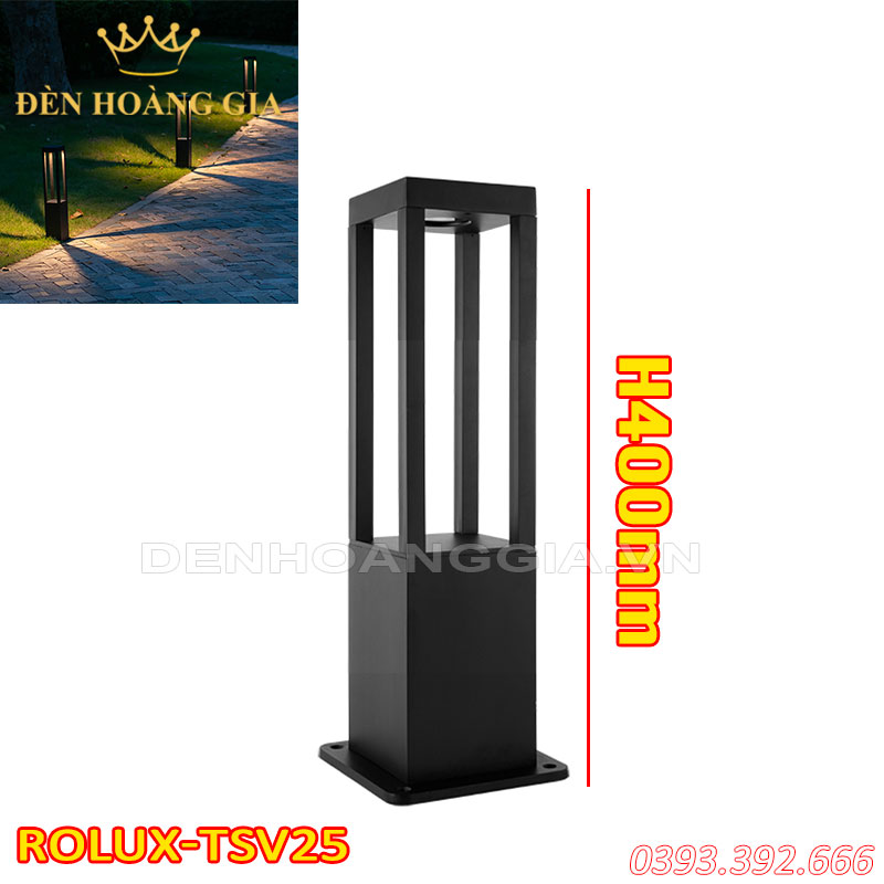 Đèn led trụ sân vườn Rolux-TSV25 - 400mm