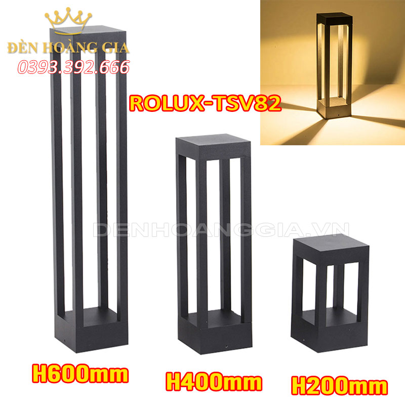 Đèn led trụ sân vườn Rolux-TSV82 - 400mm