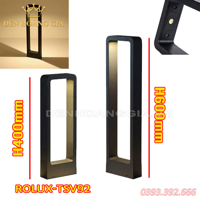 Đèn led trụ sân vườn Rolux-TSV92 - 400mm
