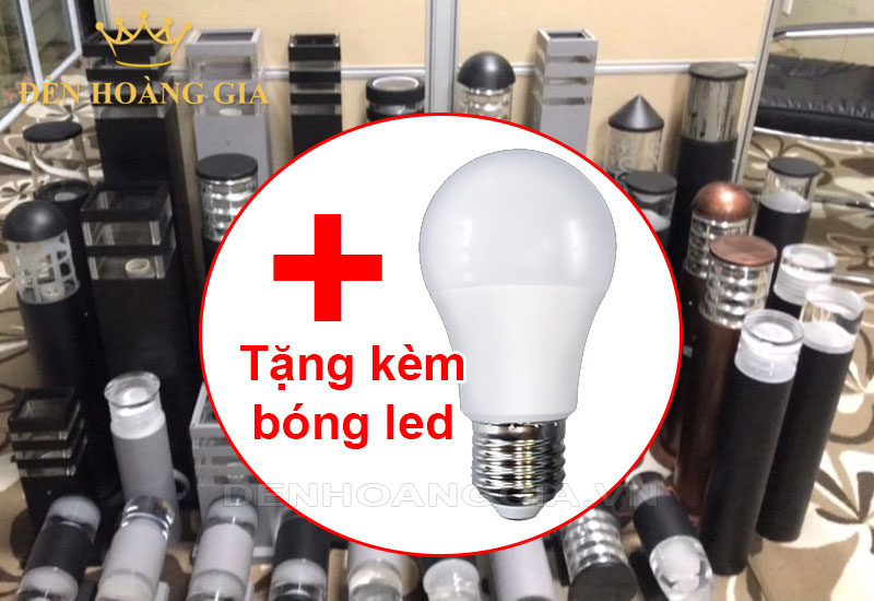 Mua đèn nấm sân vườn bóng rời + tặng kèm bóng led