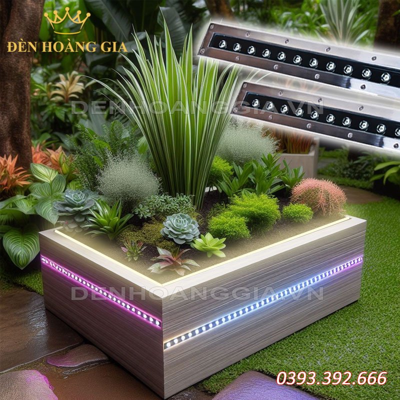Đèn led thanh âm đất IP67 chiếu cây