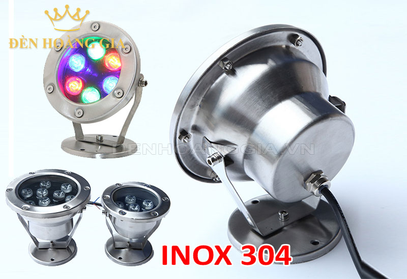 Đèn led chiếu cây Inox 304