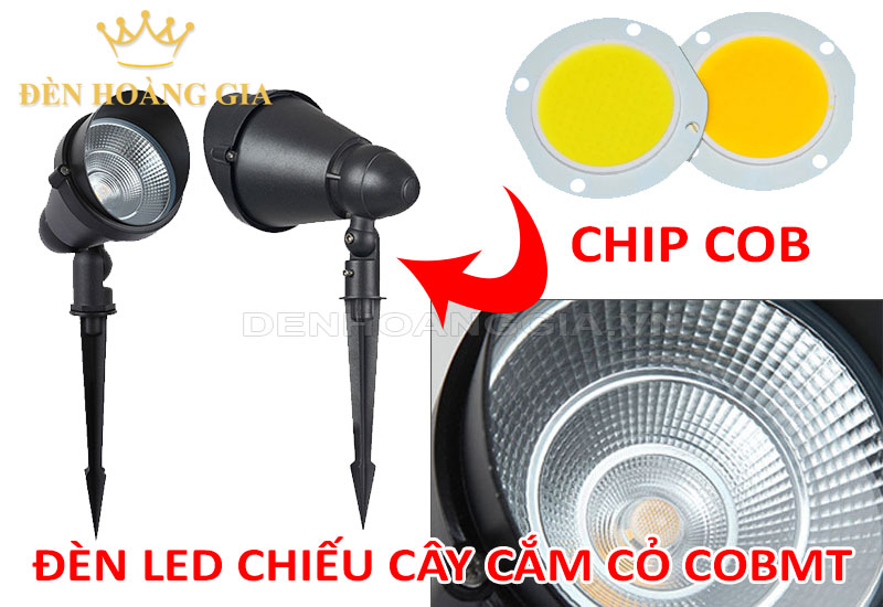 Đèn led chiếu cây cắm cỏ COBMT