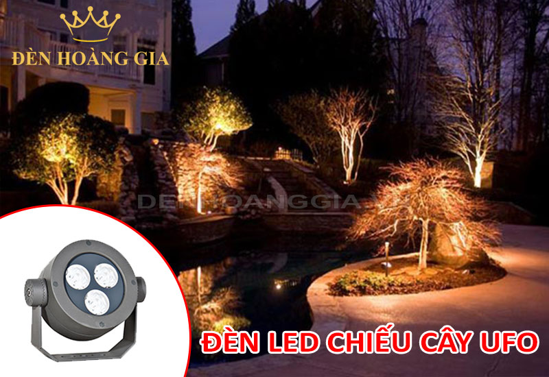Đèn led chiếu cây UFO