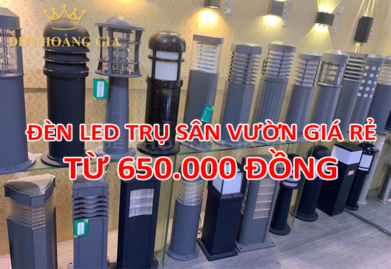 Đèn led trụ sân vườn giá rẻ từ 650.000 đồng