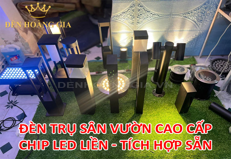 Đèn led trụ sân vườn cao cấp