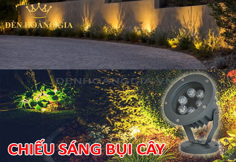 Không chỉ cây xanh, bụi cây cũng được quan tâm chiếu sáng