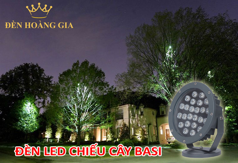Đèn led chiếu cây Basi giá rẻ, đa dạng công suất