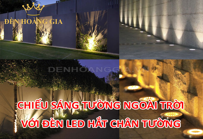 Lắp đèn chiếu hắt chân tường