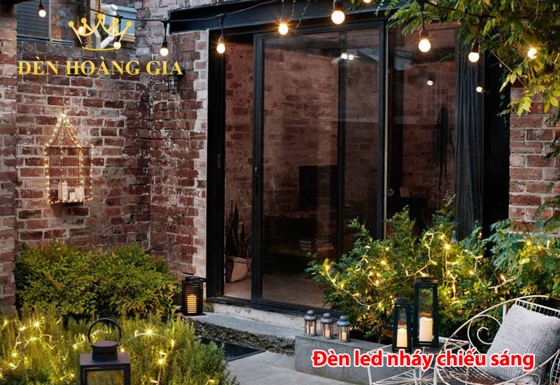 chiếu sáng quán cafe sân vườn 1