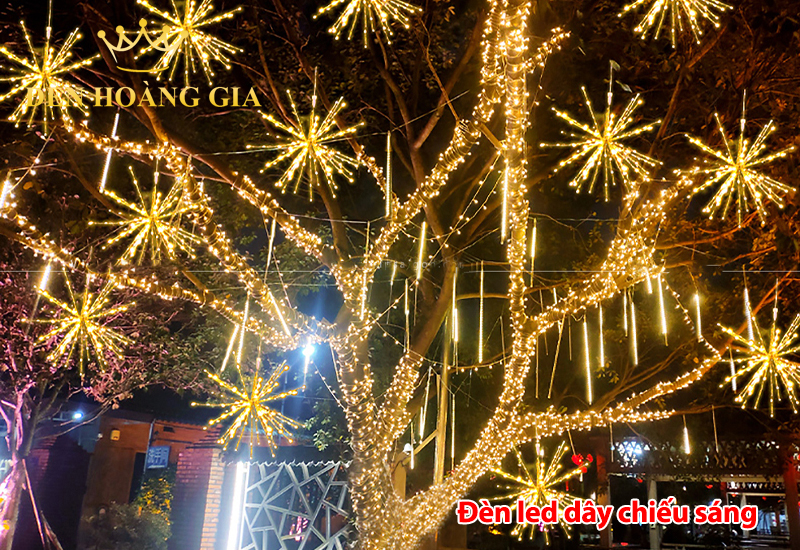 chiếu sáng quán cafe sân vườn 2
