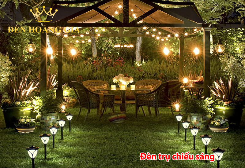 chiếu sáng quán cafe sân vườn 3