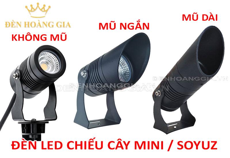 Đèn led chiếu cây Mini và đèn led chiếu cây Soyuz