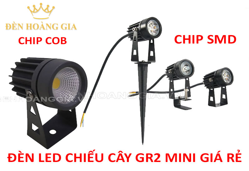 Đèn led chiếu cây GR2 mini giá rẻ