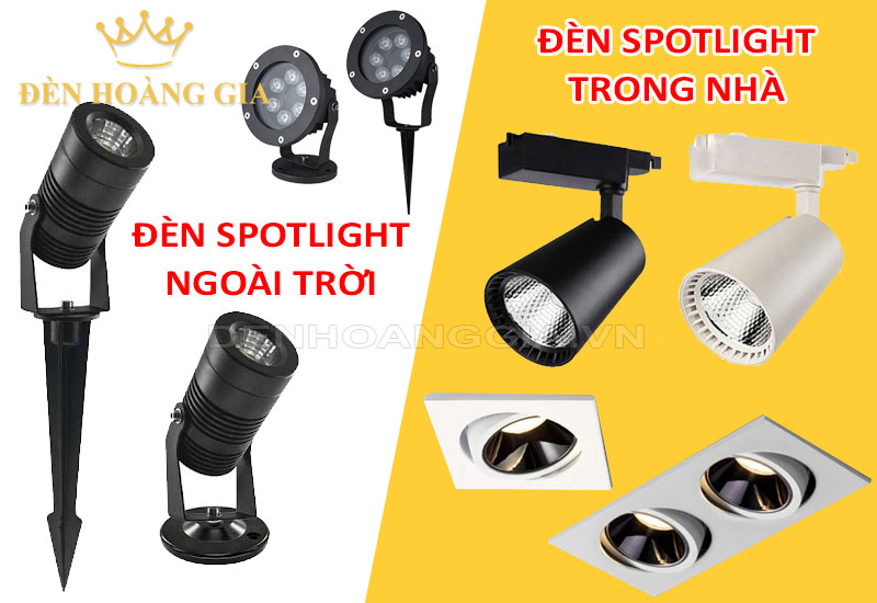 Đèn led chiếu điểm Spotlight trong nhà và ngoài trời