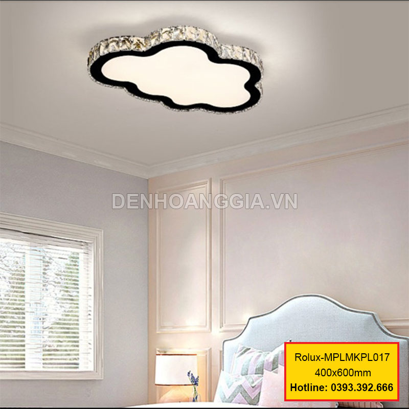 Đèn mâm mica pha lê trang trí Rolux-MPLMKPL017