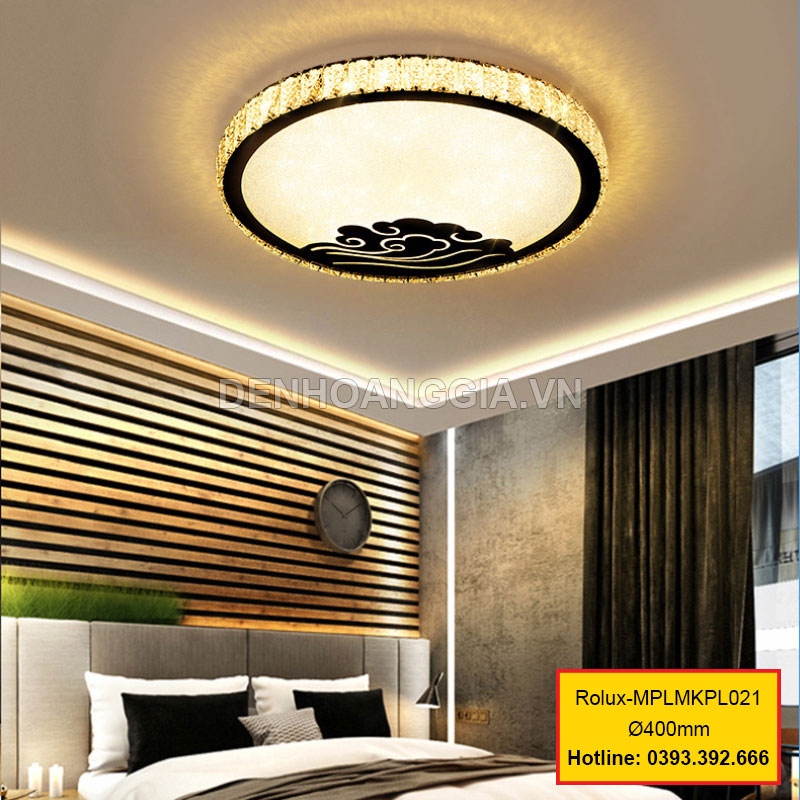 Đèn mâm mica pha lê trang trí Rolux-MPLMKPL021