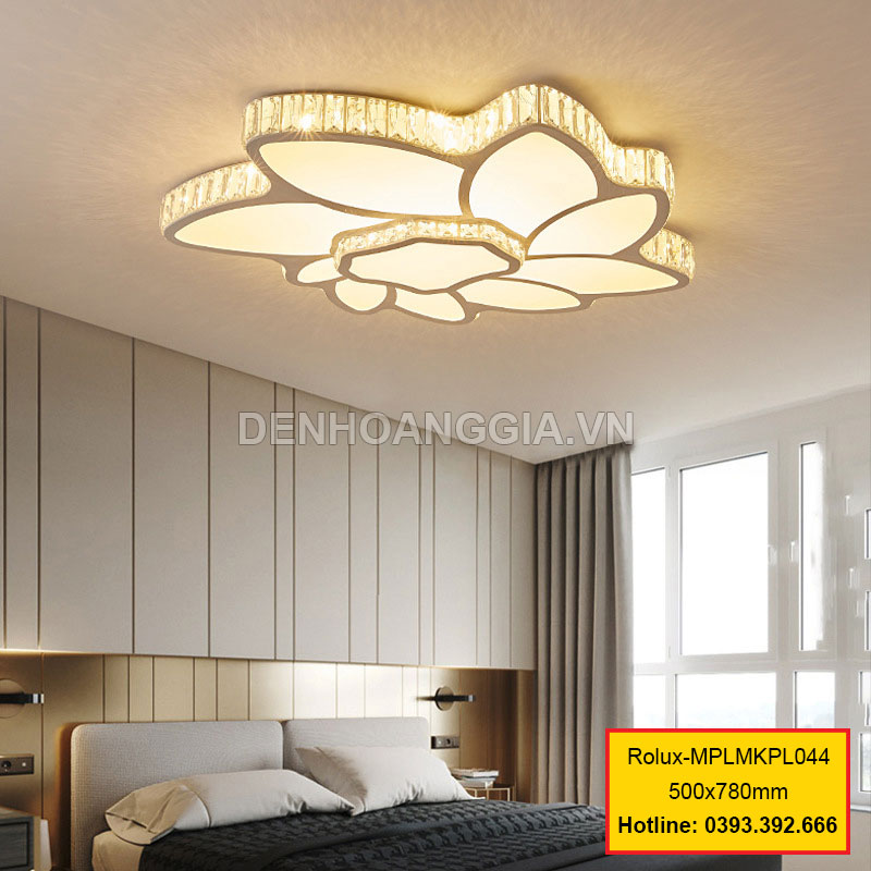 Đèn mâm mica pha lê trang trí Rolux-MPLMKPL044