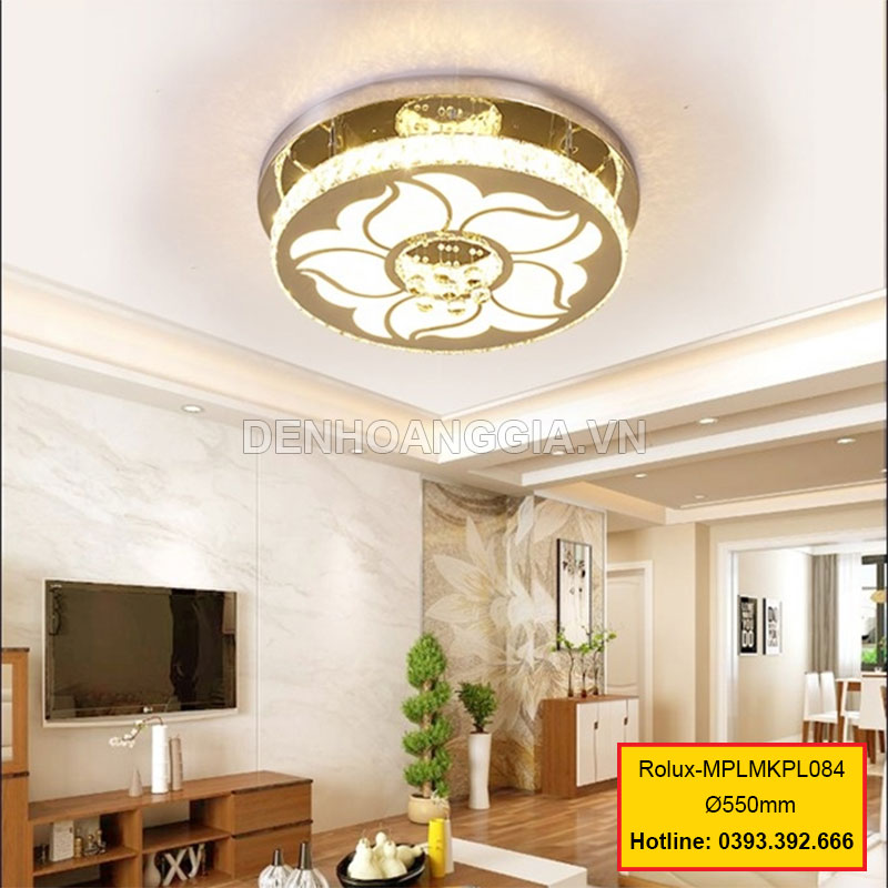 Đèn mâm mica pha lê trang trí Rolux-MPLMKPL084