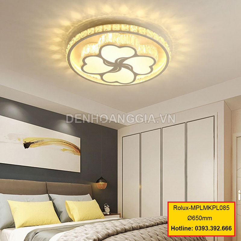 Đèn mâm mica pha lê trang trí Rolux-MPLMKPL085