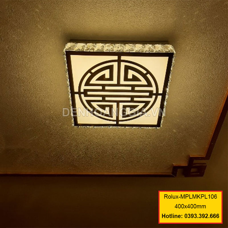 Đèn mâm mica pha lê trang trí Rolux-MPLMKPL106