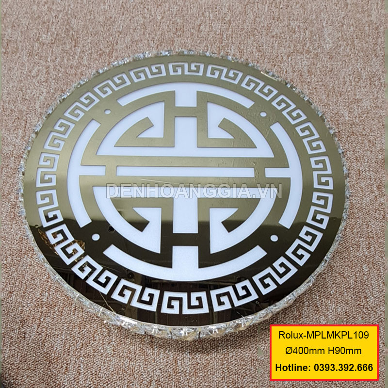 Đèn mâm mica pha lê trang trí Rolux-MPLMKPL109