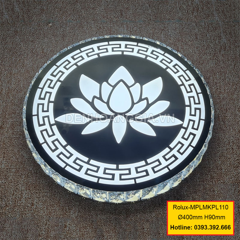 Đèn mâm mica pha lê trang trí Rolux-MPLMKPL110