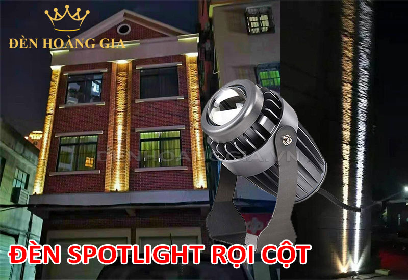 Đèn Spotlight rọi cột