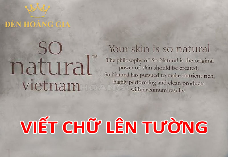 Viết chữ trang trí tường ngoài trời