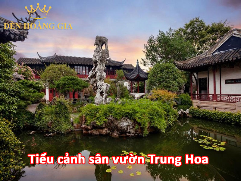 Sân vườn mang phong cách thiết kế Trung Hoa