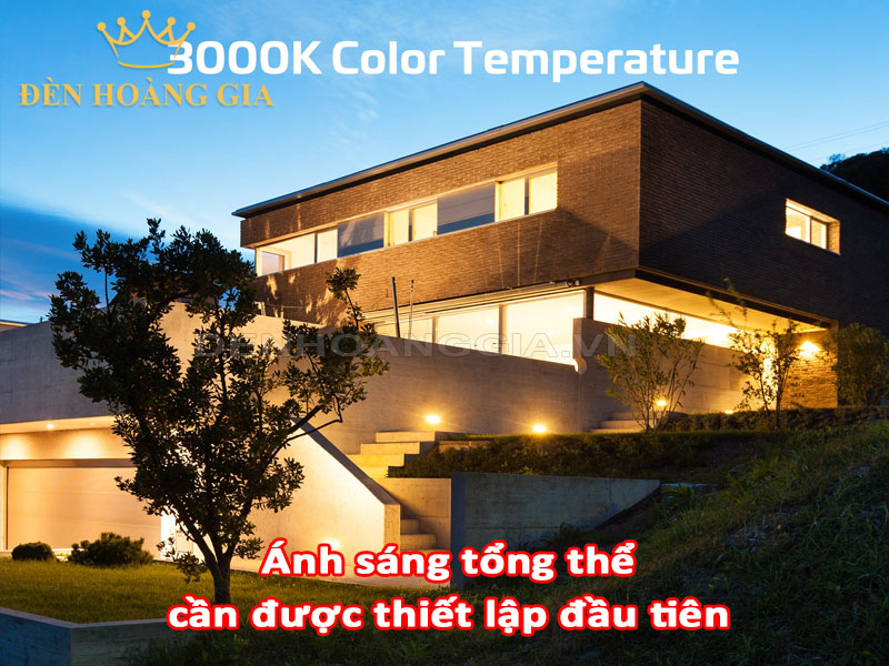 Ánh sáng tổng thể cần được thiết lập đầu tiên