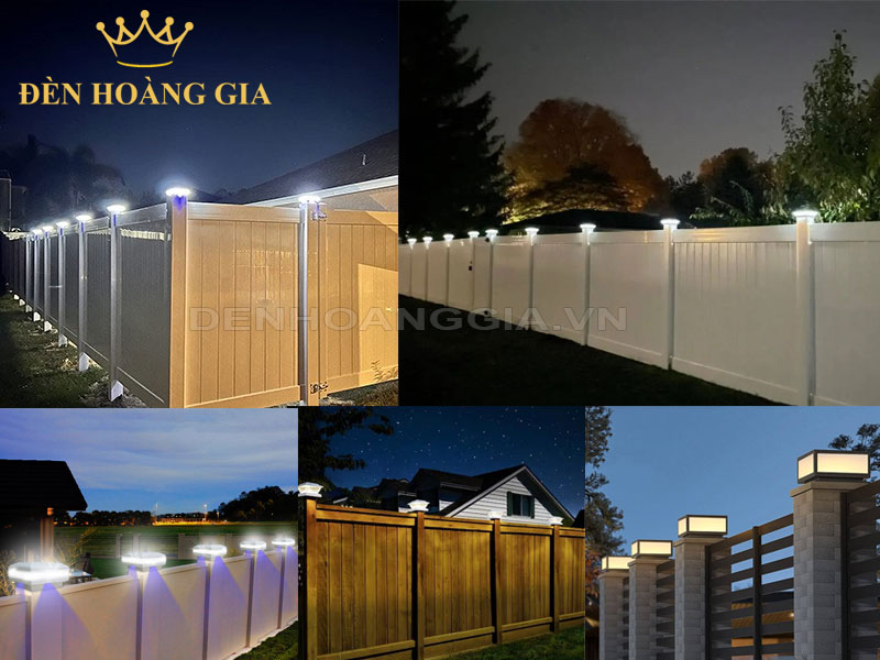 Chiếu sáng hàng rào, bờ tường giúp tăng tính thẩm mỹ từ bên ngoài