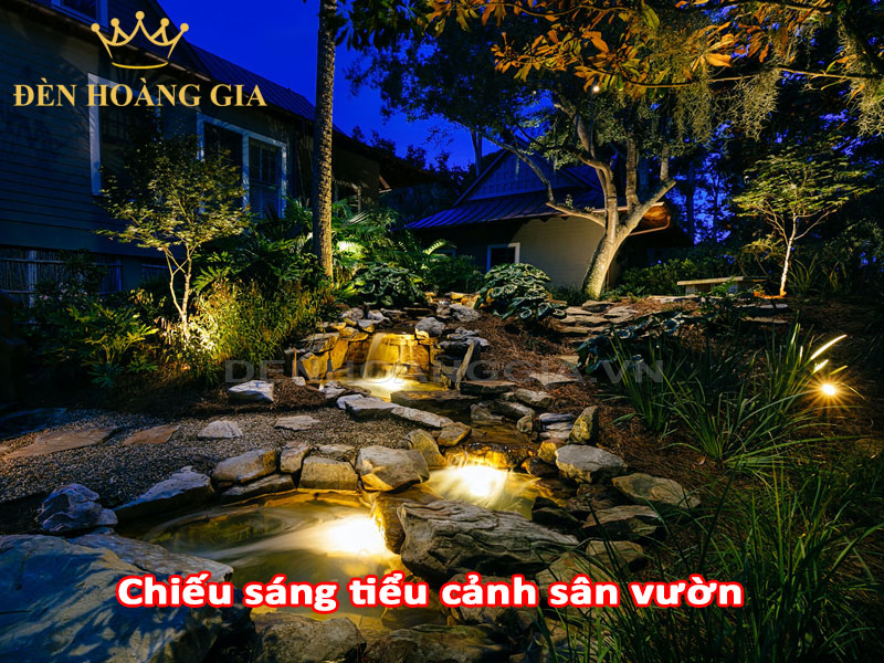Chiếu sáng tiểu cảnh sân vườn