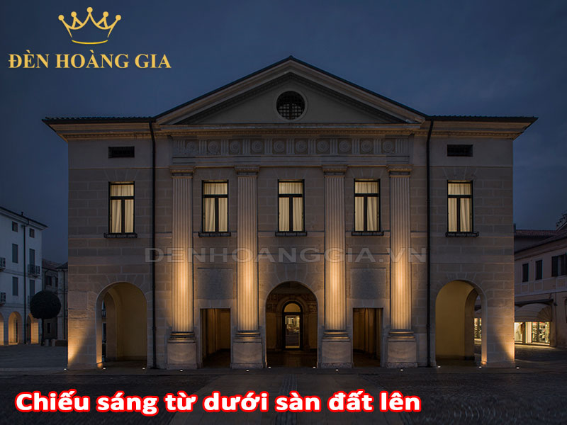 Chiếu sáng từ sàn đất lên