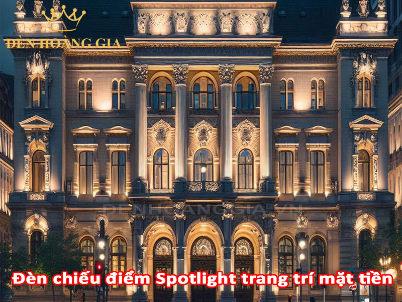 Đèn chiếu điểm Spotlight ngoài trời trang trí mặt tiền