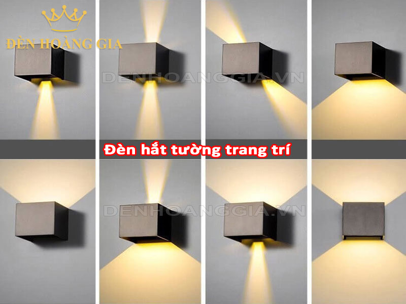 Đèn hắt tường trang trí mặt tiền đẹp
