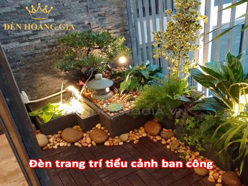 Đèn trang trí tiểu cảnh trong nhà