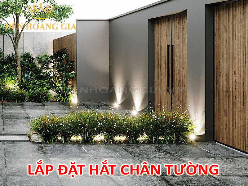 Lắp đèn hắt chân tường