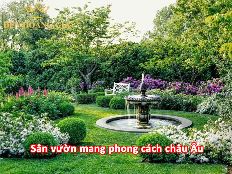 Tiểu cảnh sân vườn theo phong cách thiết kế châu Âu