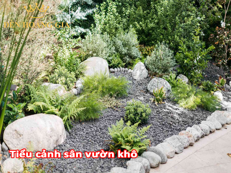 Tiểu cảnh sân vườn khô